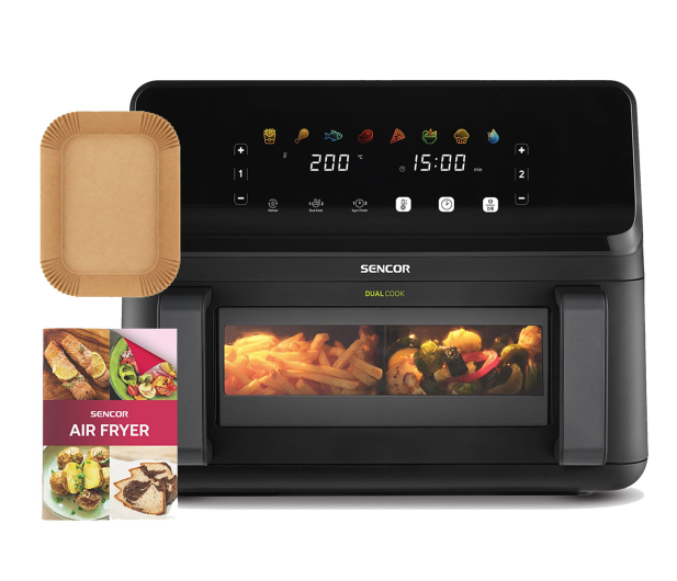 Sencor Air Fryer SFR 9660BK z koszem ceramicznym 9l - 1571336 - zdjęcie